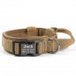 Heavy DutyTactical Military K9 Dog Training Collar with Metal Buckle Tag Name