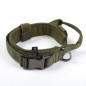 Heavy DutyTactical Military K9 Dog Training Collar with Metal Buckle Tag Name