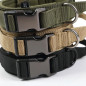 Heavy DutyTactical Military K9 Dog Training Collar with Metal Buckle Tag Name