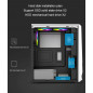 Destroyer ATX Mid Tower Desktop PC Gaming RGB Computer Case Acrylic Black