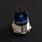 22mm Self-reset  Stainless Steel Push Button Switch LED  110v/220VAC   5A Max