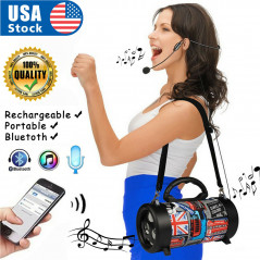 Portable Bluetooth Speaker Indoor/Outdoor, FM Radio, USB Port，Microphone