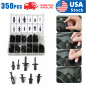 350Pcs Car Body Plastic Push Pin Clips Fender Bumper Fasteners Rivet  for Car