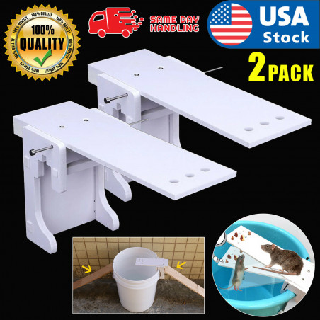 Walk The Plank Mouse Trap Rodent Bucket Trap Rat Auto Reset Humane Mice Catcher