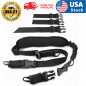 Tactical 2 Points Rifle Sling Gun Sling Military Bungee Strap W/ Hooks