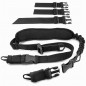 Tactical 2 Points Rifle Sling Gun Sling Military Bungee Strap W/ Hooks