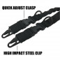 Tactical 2 Points Rifle Sling Gun Sling Military Bungee Strap W/ Hooks