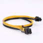 10pcs 50cm Quality Breakout Cable 6Pin to 8Pin (6+2Pin) PCI-E Cable 18AWG Mining