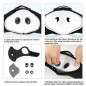 5PACK Reusable Dual Air Valve Cycling Sport Face Mask Cover PM2.5 Carbon Filter