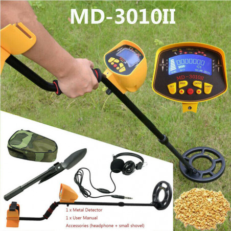 LCD Display Underground Metal Detector Gold Digger Hunter Deep Sensitive Coil US