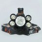 LED Headlamp 5 Head CREE XM-L T6 18650 Headlight Flashlight Torch Light