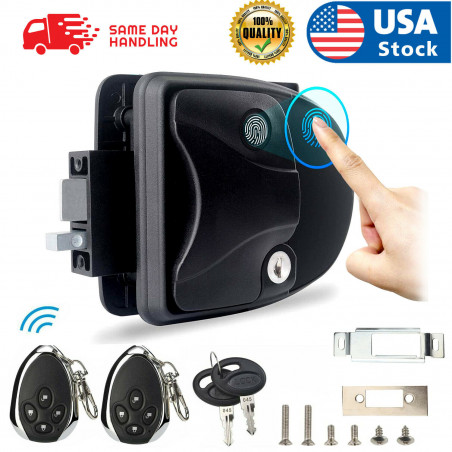 RV Door Lock with Fingerprint Unlock RV Keyless Entry Door Lock with Deadbolt US