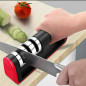 Knife Sharpener Professional Ceramic Tungsten Kitchen Sharpening System 3 Stage