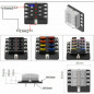 8 Way Car Boot Power Distribution 12~32V Blade Fuse Holder Box Block Panel Board