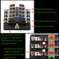 8 Way Car Boot Power Distribution 12~32V Blade Fuse Holder Box Block Panel Board