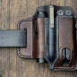 Men Multitool Leather Sheath EDC Pocket Organizer Storage Belt Waist Bag Gift TD