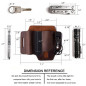 Men Multitool Leather Sheath EDC Pocket Organizer Storage Belt Waist Bag Gift TD