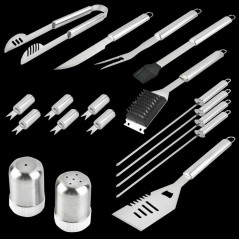 BBQ Grill Tool Set- 18 Piece Stainless Steel Barbecue Grilling Accessories