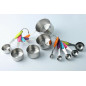 10PCS Measuring Cups and Spoons Set Stainless Steel Nonslip Silicone Handle