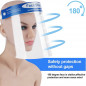 12Pack Safety Full Face Shield Reusable Protection Face Cover Eye Cashier Helmet