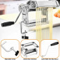 Stainless Steel Fresh Pasta Maker Roller Machine for Spaghetti Noodle Fettuccine