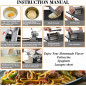 Stainless Steel Fresh Pasta Maker Roller Machine for Spaghetti Noodle Fettuccine