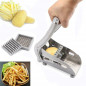 Stainless Steel French Fry Cutter Vegetable Potato Chopper Slicer Dicer 2 Blades