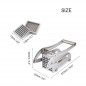 Stainless Steel French Fry Cutter Vegetable Potato Chopper Slicer Dicer 2 Blades