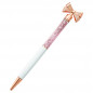 10pcs Personalized Butterfly Bow Glitter Liquid Sand Foil Metal Ball Pen wedding