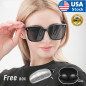 MENS WOMENS SUNGLASSES UNISEX GLASSES WAYFARE STYLE RETRO ALL BLACK SUNGLASS