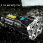 Super Bright Torch LED Flashlight USB Rechargeable Camping Tactical lamp