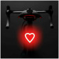 Heart LED Bike Rear Light USB Rechargeable, Waterproof Bicycle Taillight