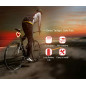 Heart LED Bike Rear Light USB Rechargeable, Waterproof Bicycle Taillight