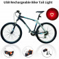 Heart LED Bike Rear Light USB Rechargeable, Waterproof Bicycle Taillight