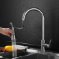 Automatic Touch Sensor Kitchen Faucet with Pull down Sprayer Stainless Steel