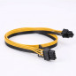 5pack 50cm Quality Breakout Cable 6Pin to 8Pin (6+2Pin) PCI-E Cable 18AWG Mining