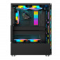 PC ATX Mid-Tower Gaming PC Computer Case Tempered Glass ATX/MATX/ITX Case