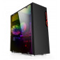 BLACK USB3.0 Steel/ Tempered Glass ATX Mid Tower Gaming Computer PC case