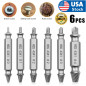 6pcs Damaged Screw Extractor Easy Out Drill Bits Stripped Head Nuts Bolt Remover