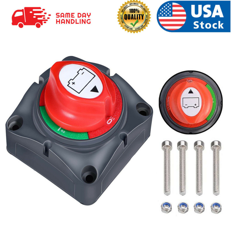 Battery Switch Power Cut On/Off Master Disconnect Isolator Car Vehicle RV Boat