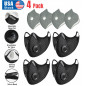 4PCS Activated Carbon Air Purifying Face Mask Cycling Reusable Filter Haze Valve