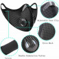 4PCS Activated Carbon Air Purifying Face Mask Cycling Reusable Filter Haze Valve