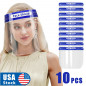 10PCS Full Face Shield Reusable Washable Protection Cover Face Mask Anti-Splash