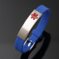 Personalized Medical alert ID bracelet Silicon emergency Wristband waterproof