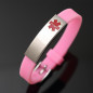 Personalized Medical alert ID bracelet Silicon emergency Wristband waterproof