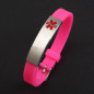 Personalized Medical alert ID bracelet Silicon emergency Wristband waterproof