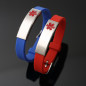 Personalized Medical alert ID bracelet Silicon emergency Wristband waterproof