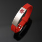 Personalized Medical alert ID bracelet Silicon emergency Wristband waterproof