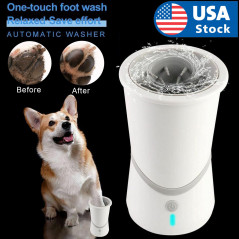 USB Rechargeable Electric Dog Paw Cleaner Automatic Pet Foot Claw Washer Massage