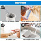 USB Rechargeable Electric Dog Paw Cleaner Automatic Pet Foot Claw Washer Massage